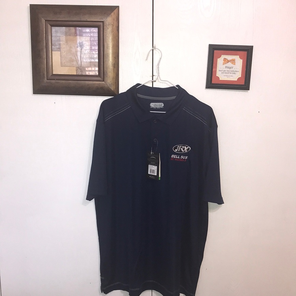 OnTour Men’s Polo Shirt XLarge Blue Nice Polyester